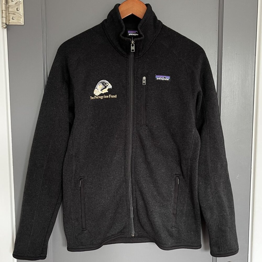Patagonia Men's Better Sweater The Peregrine Fund Zip Jacket Black Size Small S